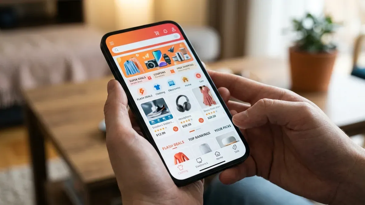 Téléchargement de l'application AliExpress
