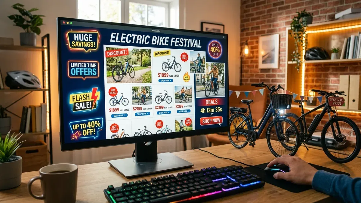 Promotions sur les vélos électriques pendant les ventes