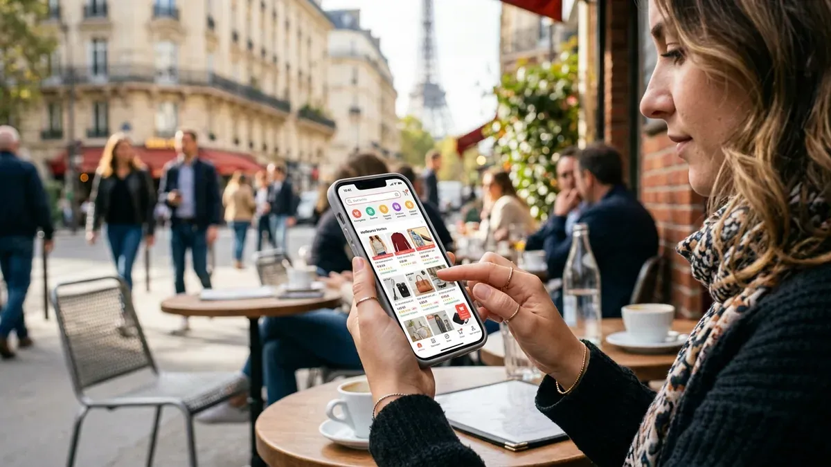 application AliExpress sur smartphone
