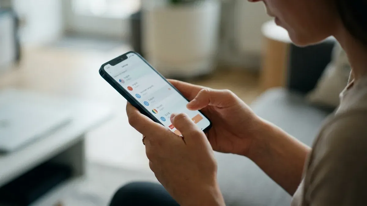 Changement de langue dans l'application AliExpress