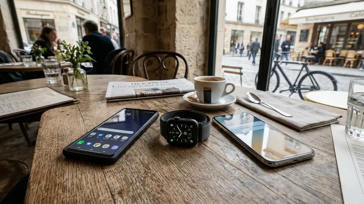 Montre connectée avec smartphone