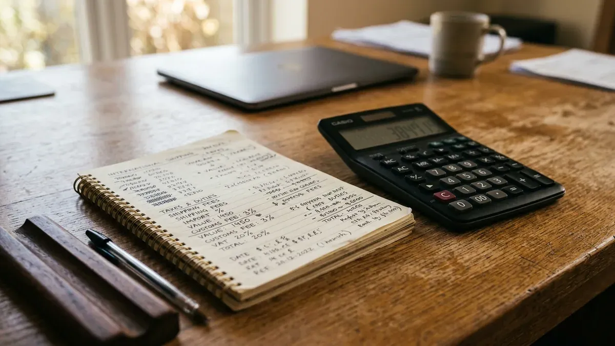calcul des frais d'importation pour AliExpress