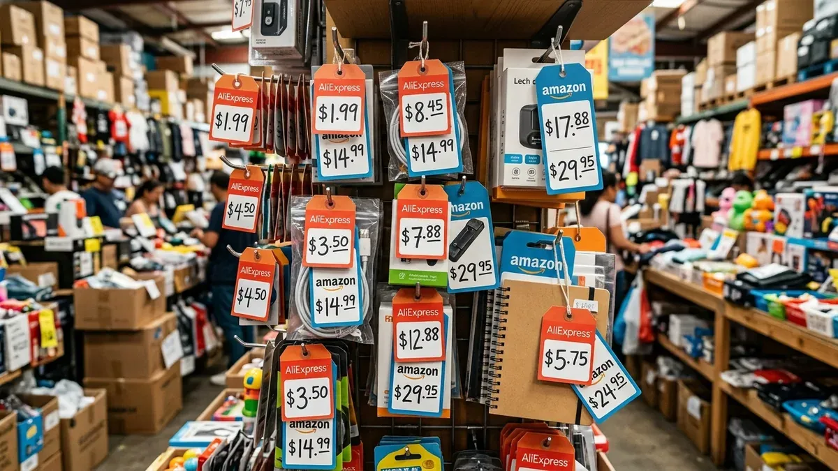 Prix comparatif AliExpress et Amazon