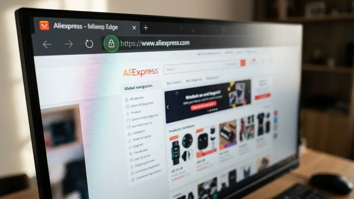 vérification du vrai site AliExpress