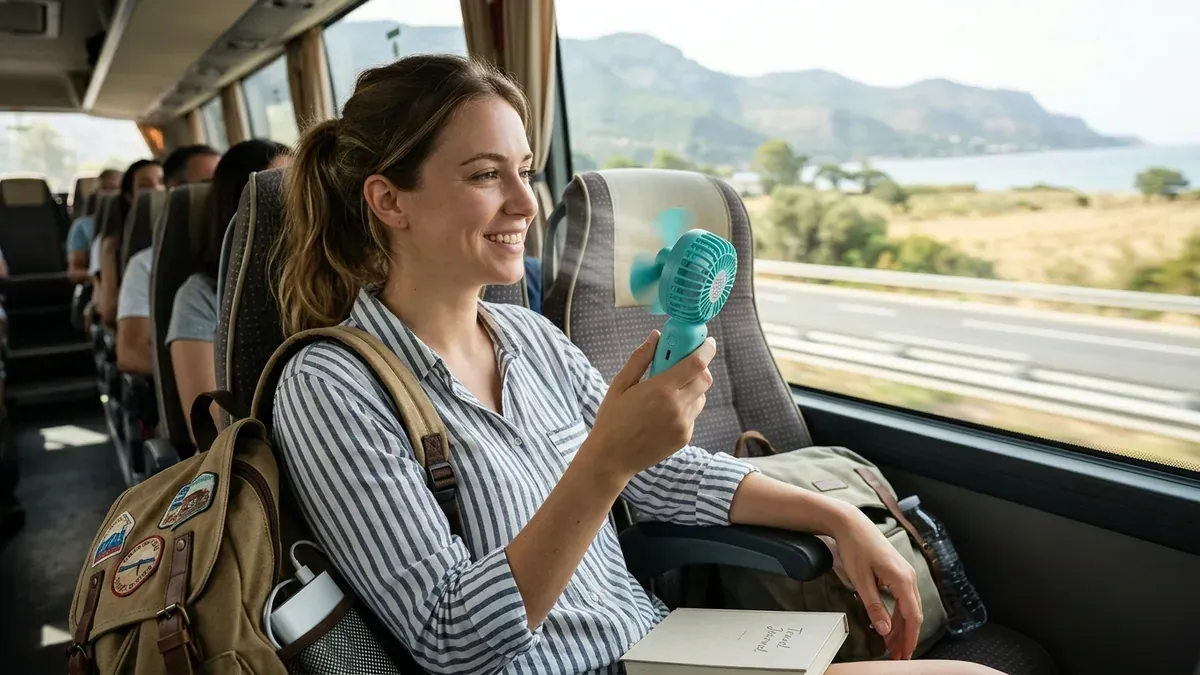 utilisation d'un ventilateur en voyage